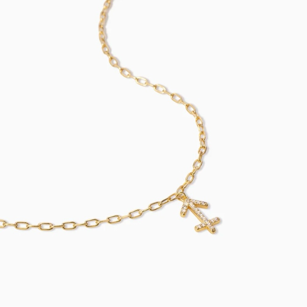 Uncommon James The Archer, Sagittarius Adjustable Gold Necklace